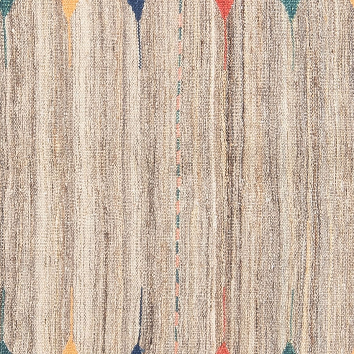 Tapis Kelim - Oriental carré  - 128 x 125 cm - vert menthe