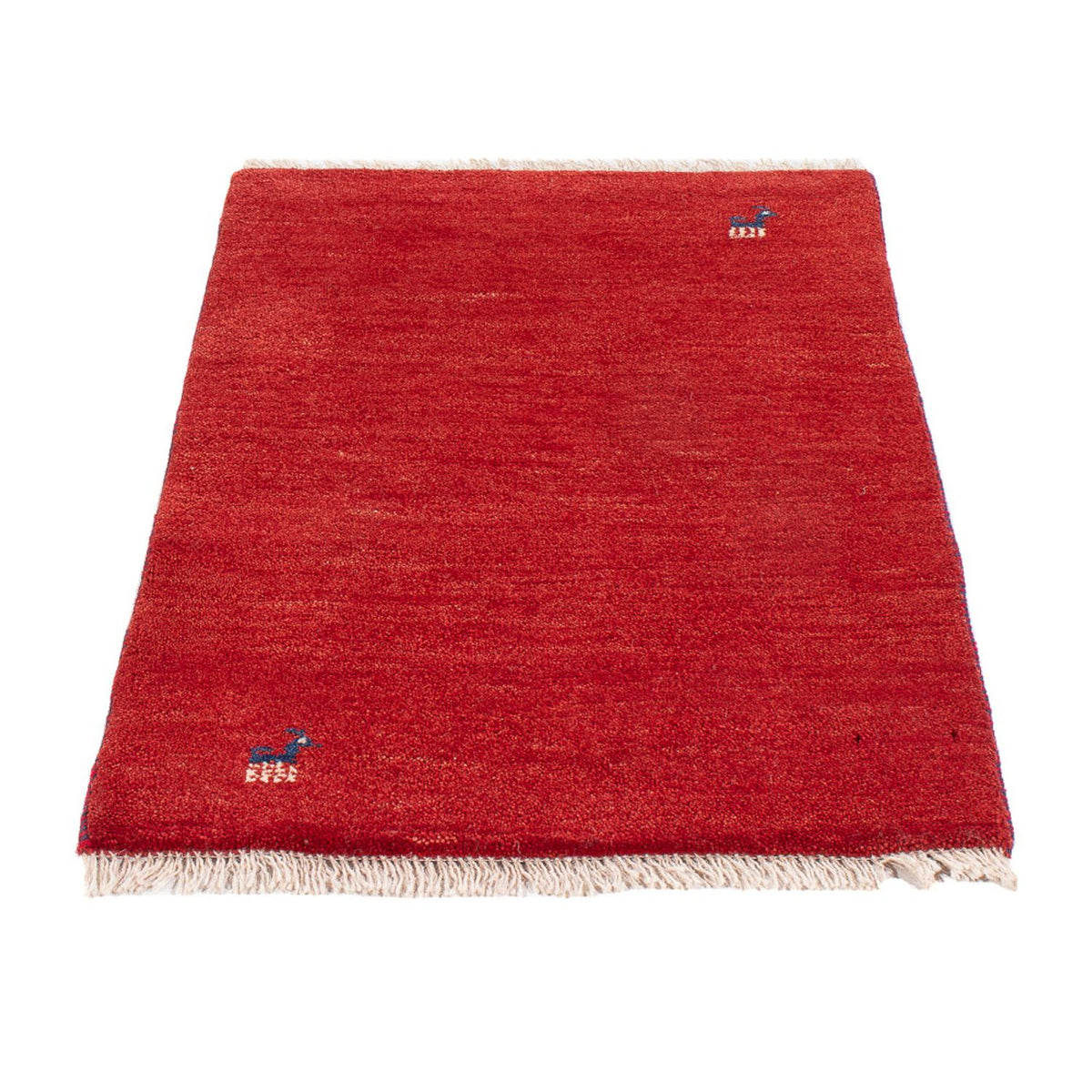 Tapis Gabbeh - Persan - 87 x 60 cm - rouge