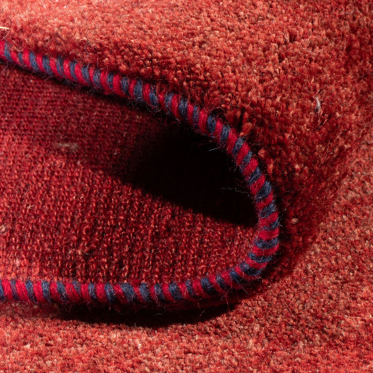 Tapis de couloir Tapis Gabbeh - Persan - 196 x 84 cm - rouge foncé