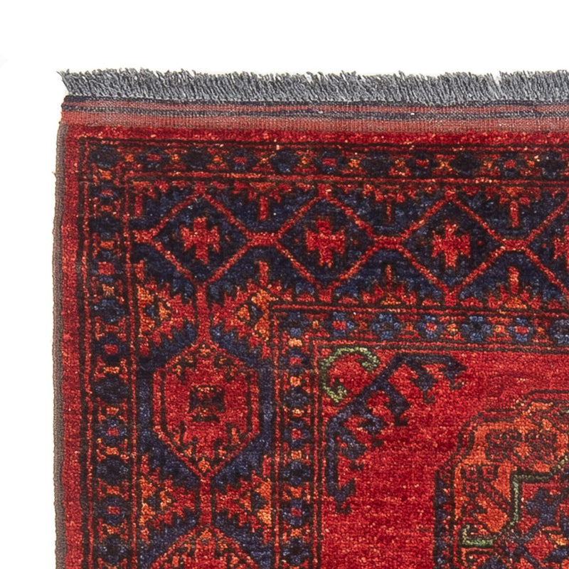 Tapis afghan - 136 x 82 cm - rouge