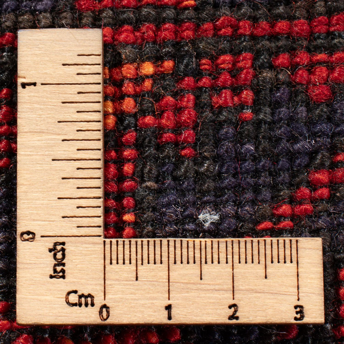 Tapis afghan - 136 x 82 cm - rouge