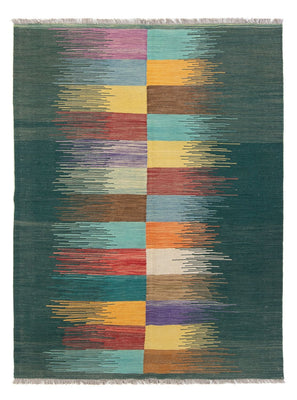 Tapis Kelim - Tendance - 201 x 143 cm - multicolore