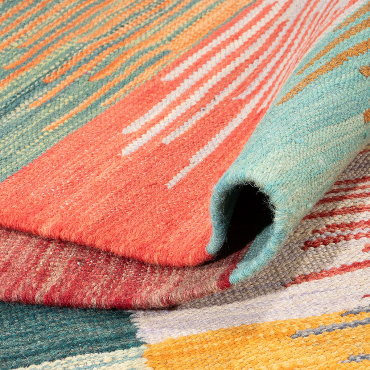 Tapis Kelim - Tendance - 240 x 163 cm - multicolore