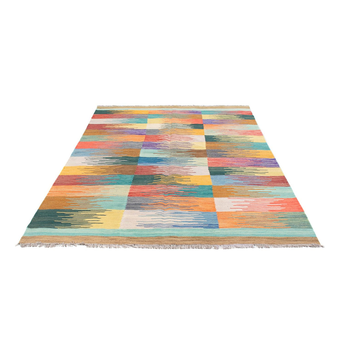 Tapis Kelim - Tendance - 240 x 163 cm - multicolore