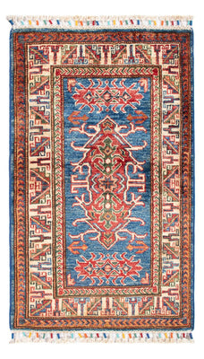 Tapis Ziegler - Kazak - 96 x 59 cm - bleu