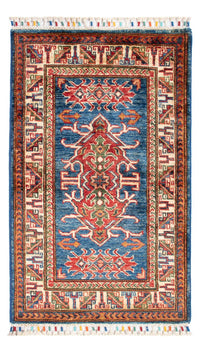 Tapis Ziegler - Kazak - 97 x 59 cm - bleu