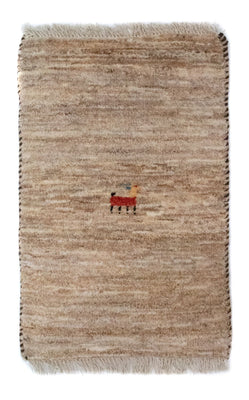 Tapis Gabbeh - Persan - 60 x 40 cm - marron