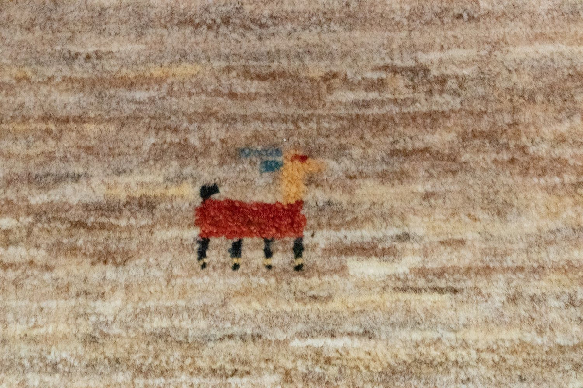 Tapis Gabbeh - Persan - 60 x 40 cm - marron