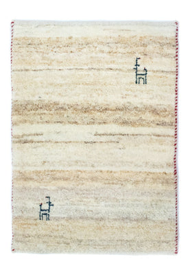 Tapis Gabbeh - Persan - 60 x 40 cm - beige