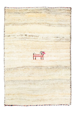 Tapis Gabbeh - Persan - 60 x 40 cm - beige