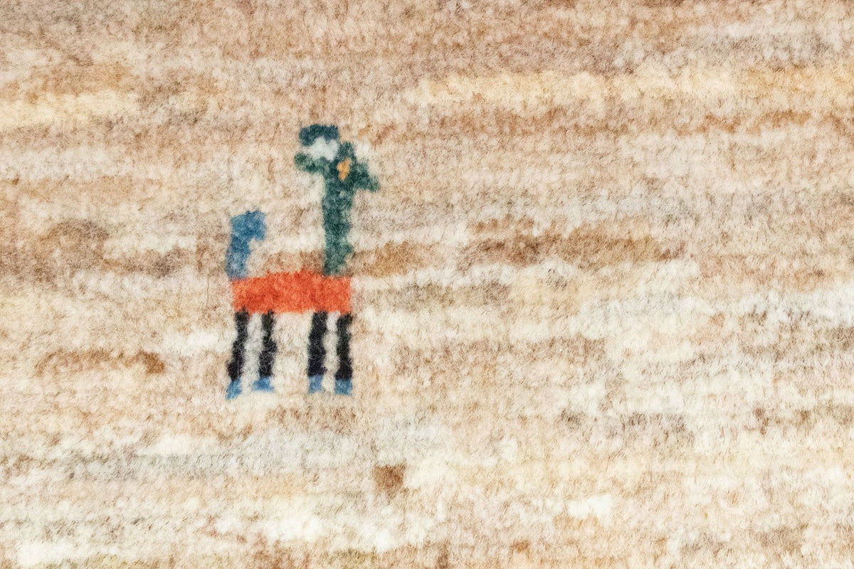 Tapis Gabbeh - Persan - 60 x 40 cm - marron