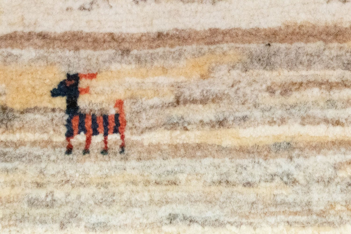 Tapis Gabbeh - Persan - 60 x 40 cm - beige