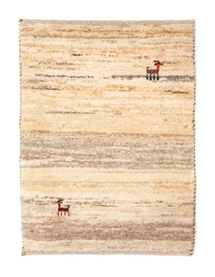 Tapis Gabbeh - Persan - 60 x 40 cm - beige