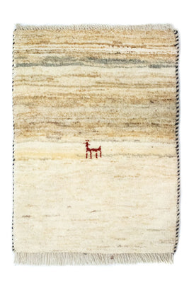 Tapis Gabbeh - Persan - 60 x 40 cm - beige