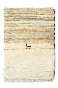 Tapis Gabbeh - Persan - 60 x 40 cm - beige