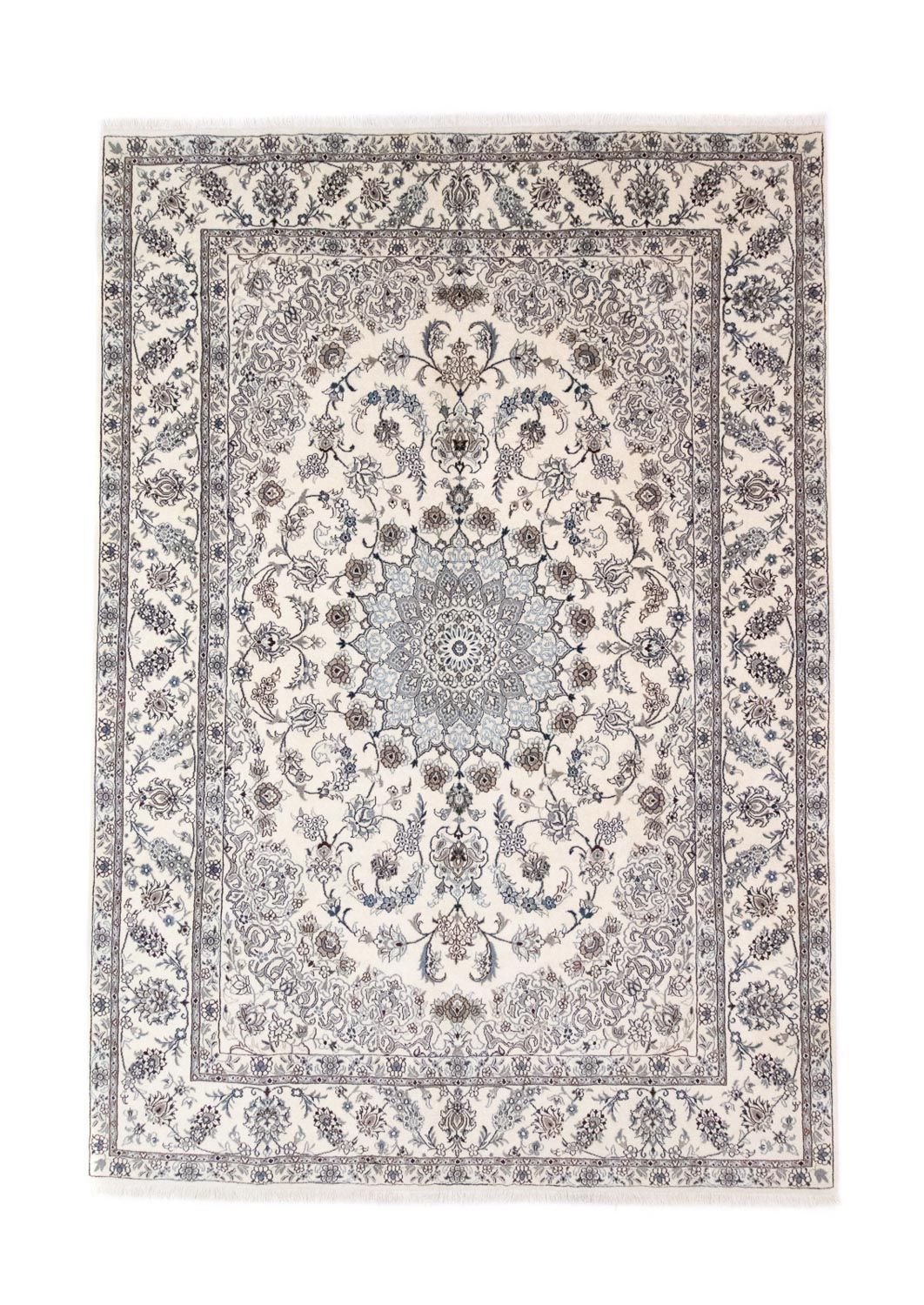 Tapis persan - Nain - 350 x 246 cm - blanc naturel
