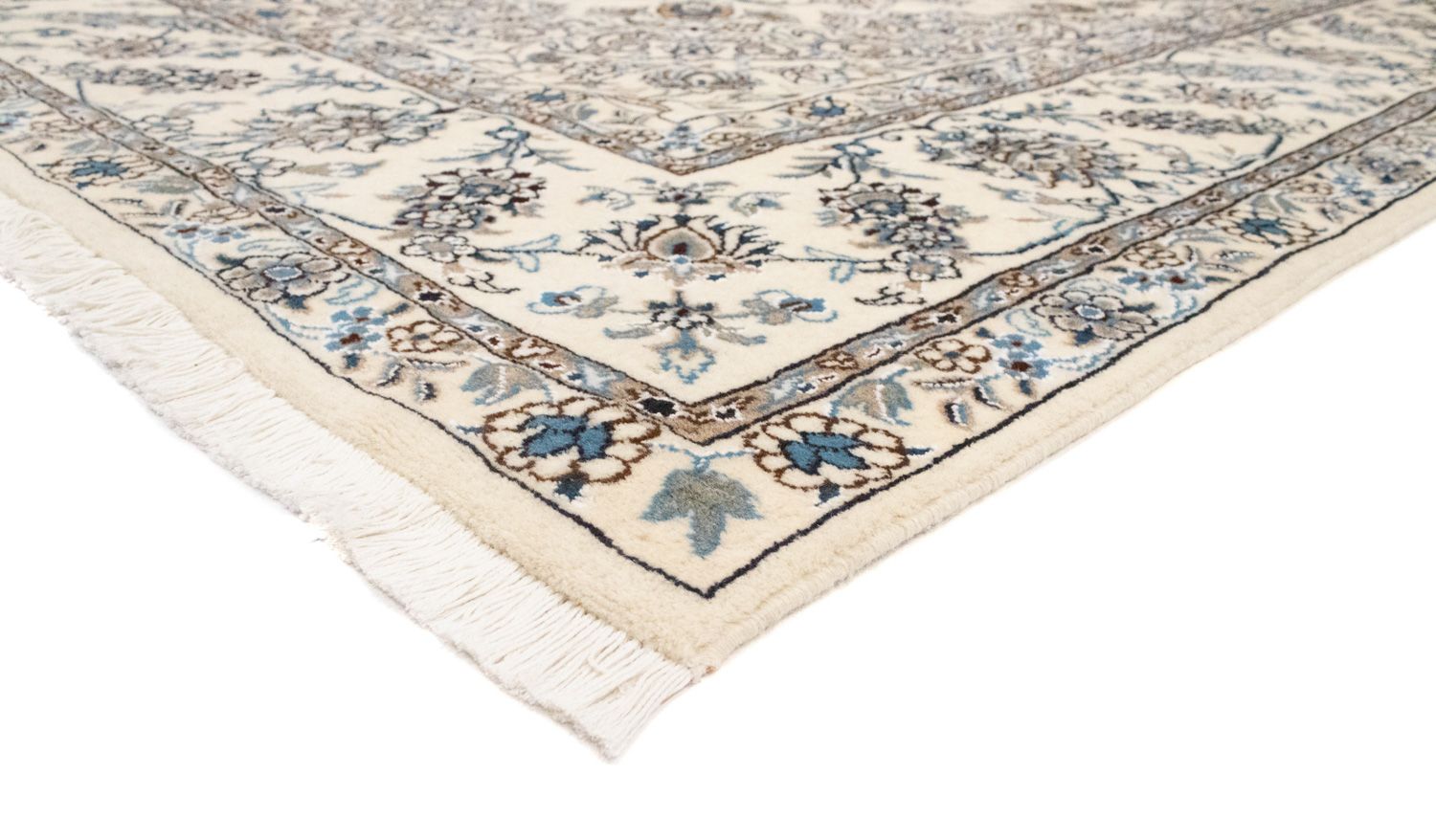 Tapis persan - Nain - 350 x 246 cm - blanc naturel