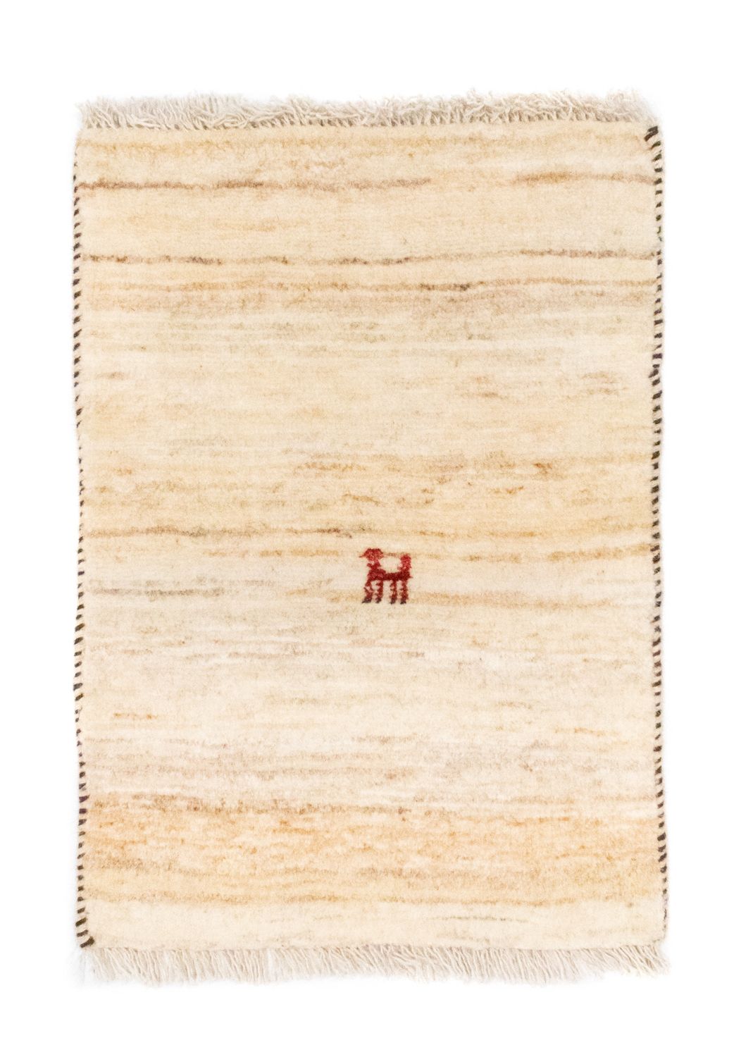 Tapis Gabbeh - Persan - 60 x 40 cm - beige