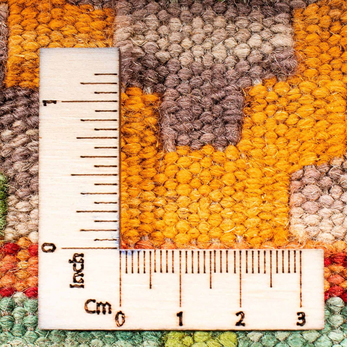 Tapis Kelim - Splash - 205 x 155 cm - vert