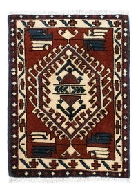 Tapis persan - Nomadic carré  - 54 x 40 cm - marron