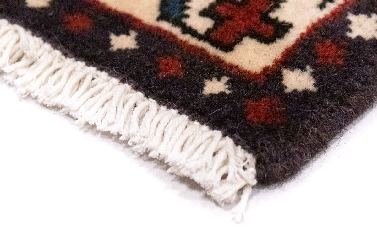 Tapis persan - Nomadic carré  - 54 x 40 cm - marron