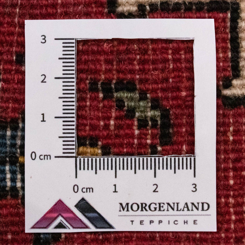 Tapis persan - Nomadic carré  - 54 x 40 cm - rouge