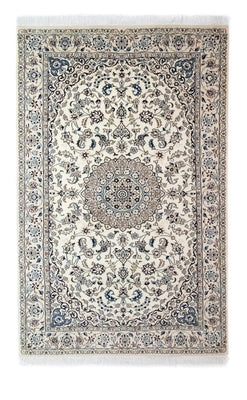 Tapis persan - Nain - Royal - 245 x 155 cm - blanc naturel