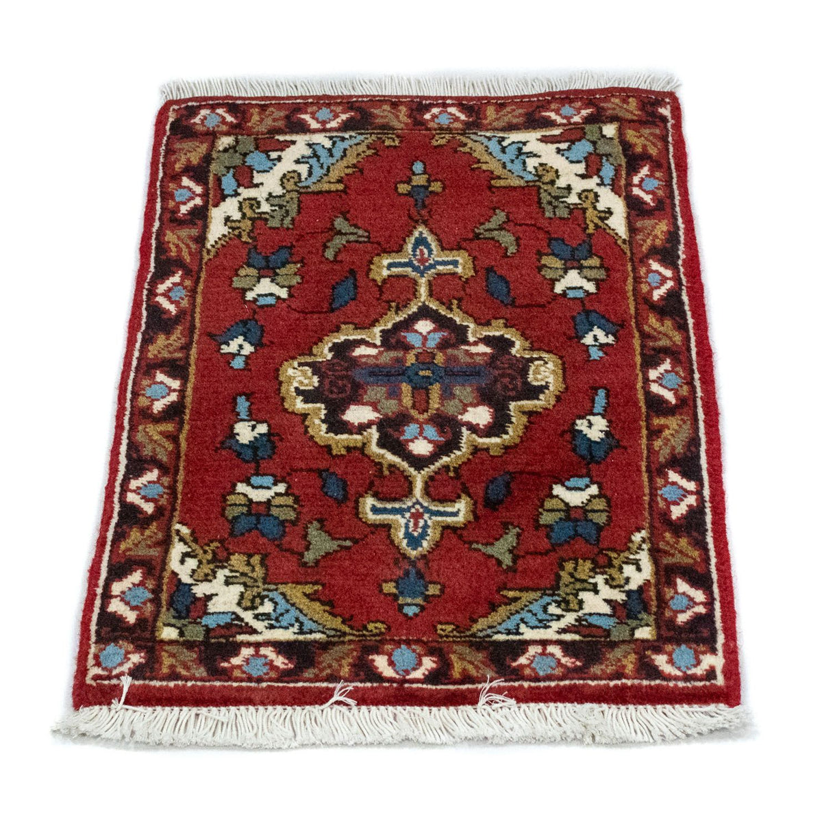 Tapis persan - Nomadic carré  - 54 x 40 cm - rouge