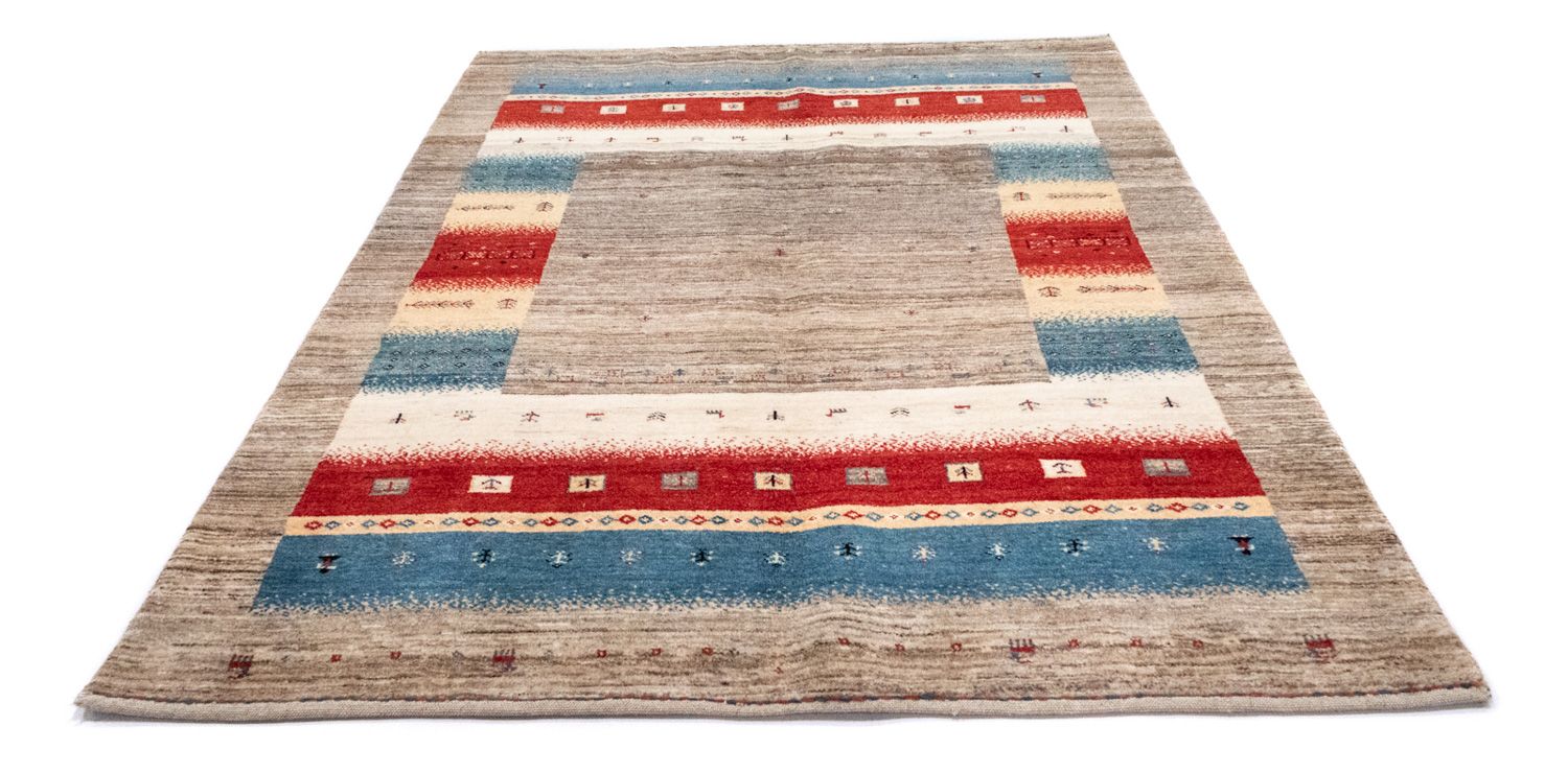 Tapis Gabbeh - Loribaft Persan - 212 x 148 cm - multicolore