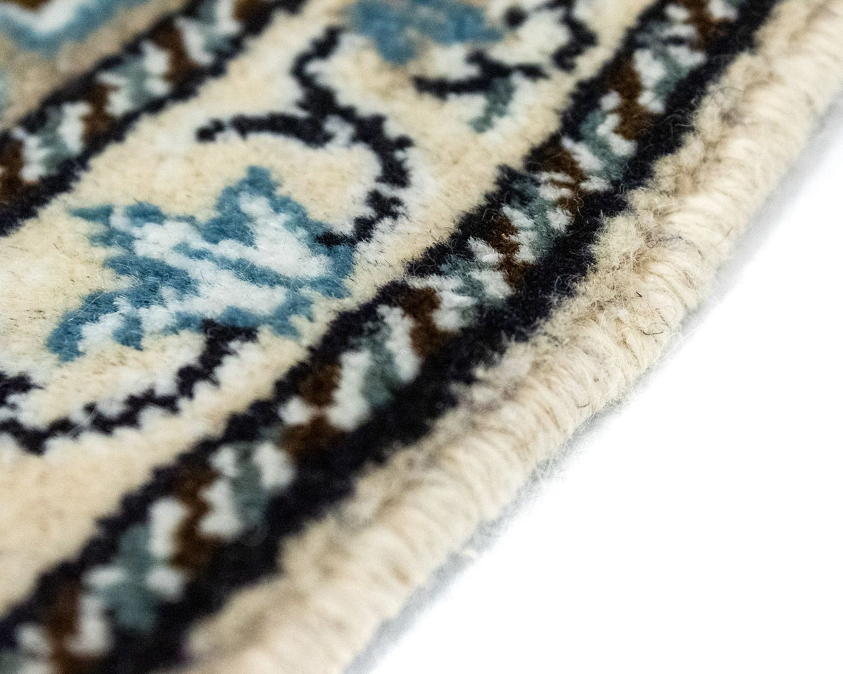 Tapis persan - Nain - 60 x 40 cm - bleu foncé