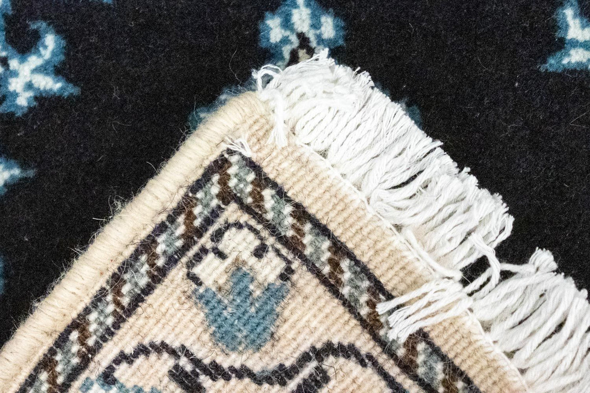 Tapis persan - Nain - 60 x 40 cm - bleu foncé