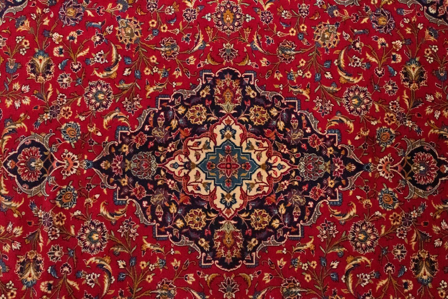 Tapis persan - Keshan - 353 x 255 cm - rouge