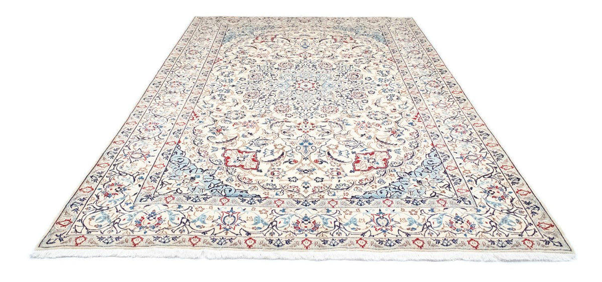 Tapis persan - Nain - Royal - 263 x 174 cm - blanc naturel