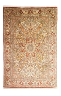Tapis en soie - Soie du Cachemire - 270 x 185 cm - marron