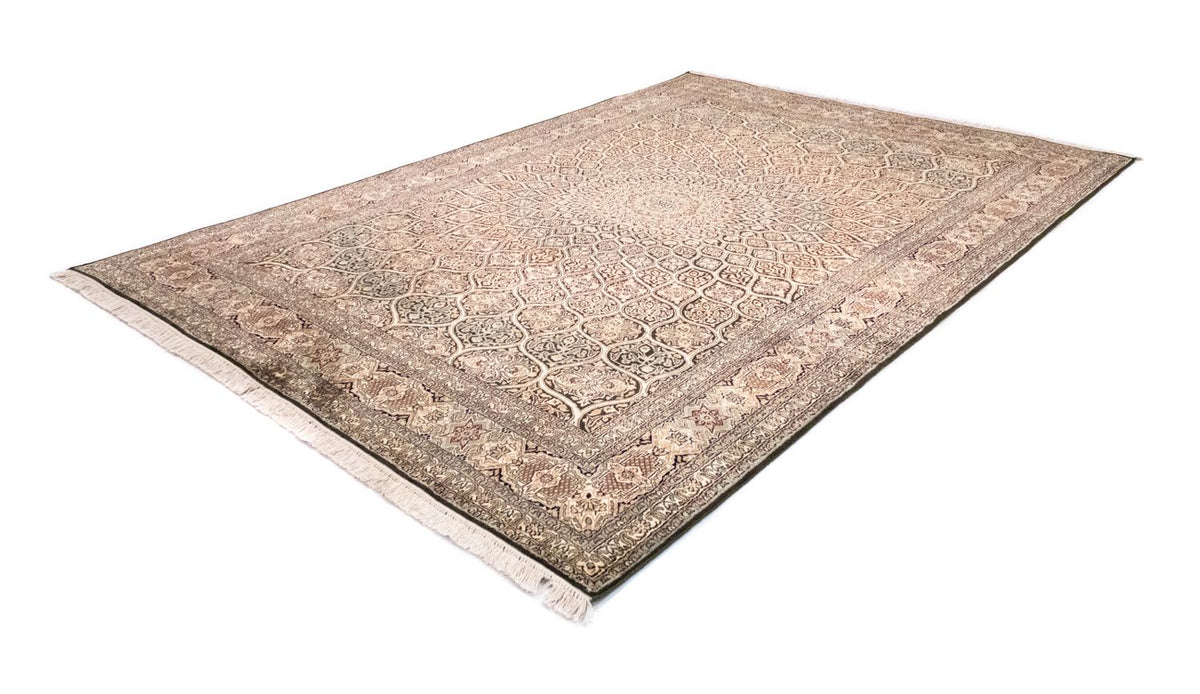 Tapis en soie - Soie du Cachemire - 280 x 185 cm - marron