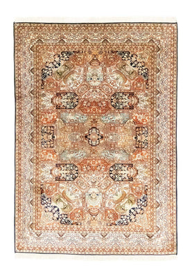 Tapis en soie - Soie du Cachemire - 229 x 152 cm - beige