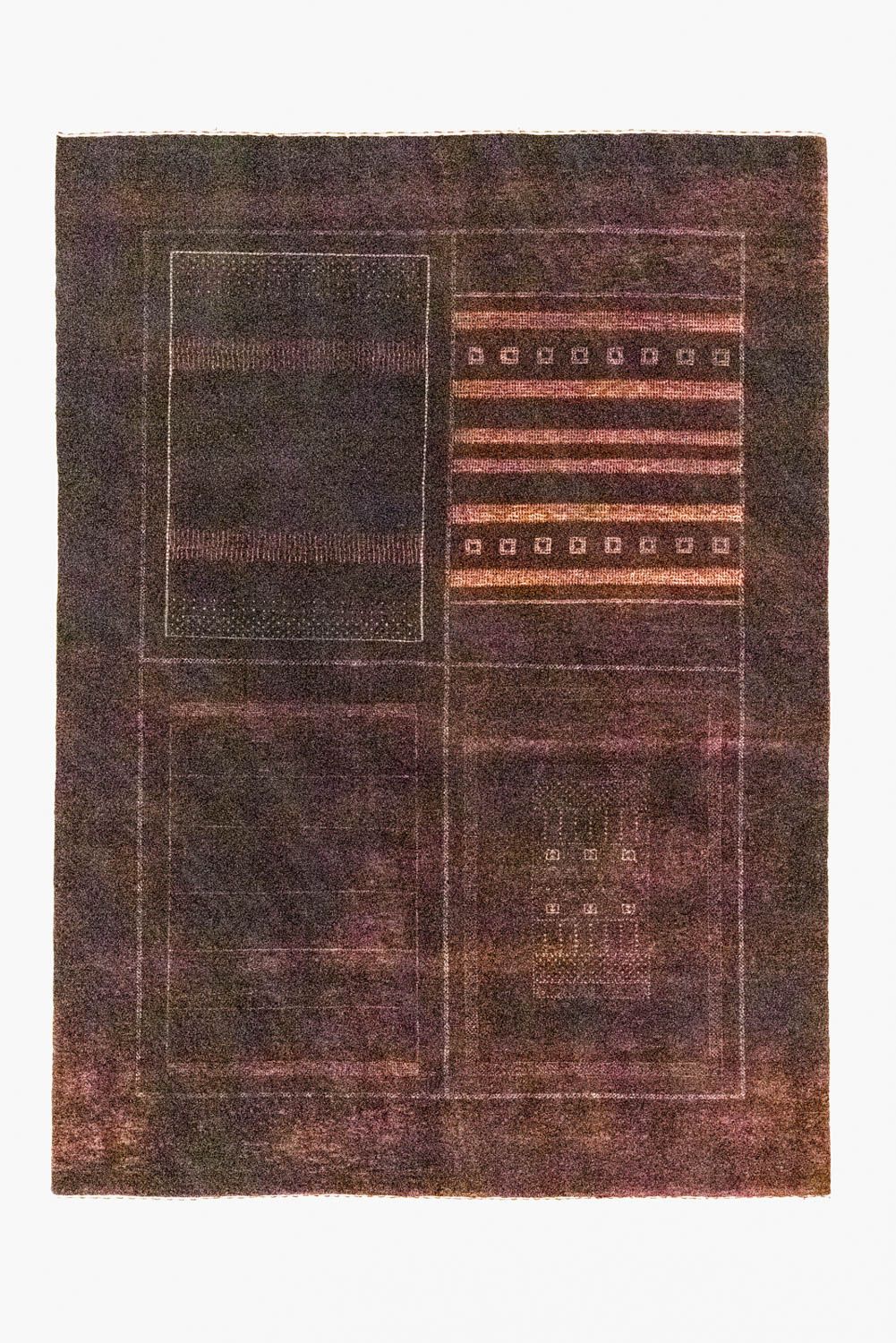 Tapis Gabbeh - Loribaft Persan - 237 x 169 cm - multicolore