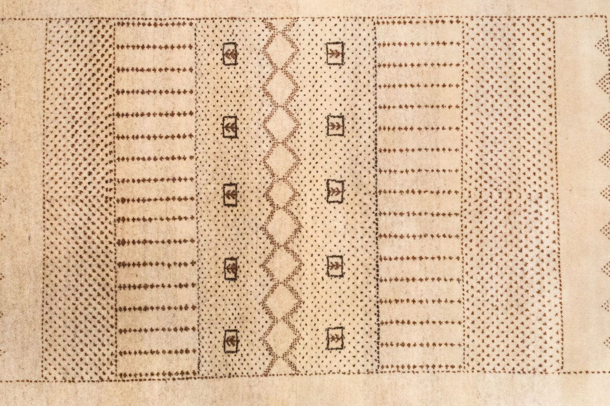 Tapis Gabbeh - Loribaft Persan - 222 x 151 cm - marron