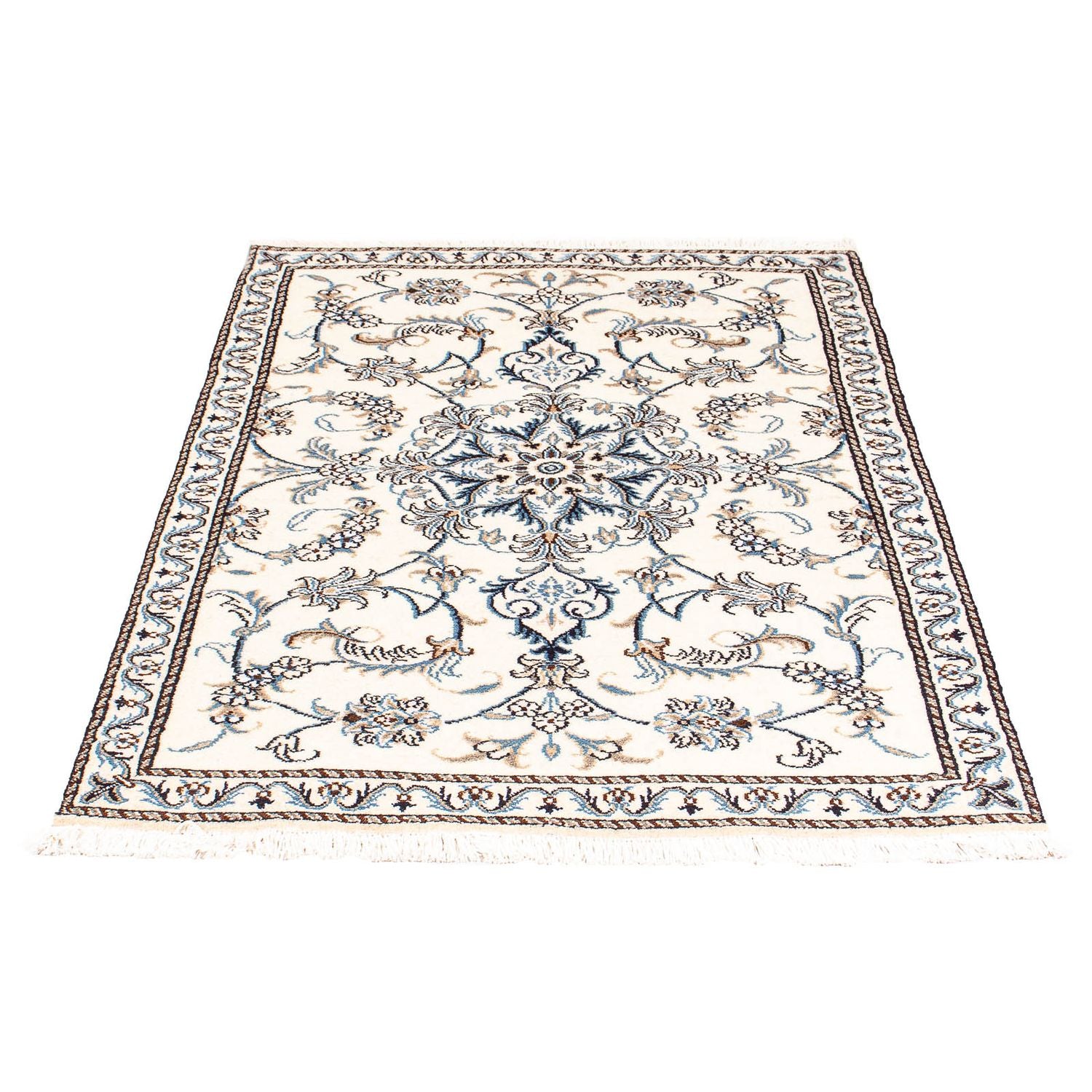 Tapis persan - Nain - 137 x 90 cm - beige