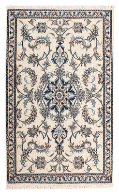 Tapis persan - Nain - 137 x 88 cm - beige