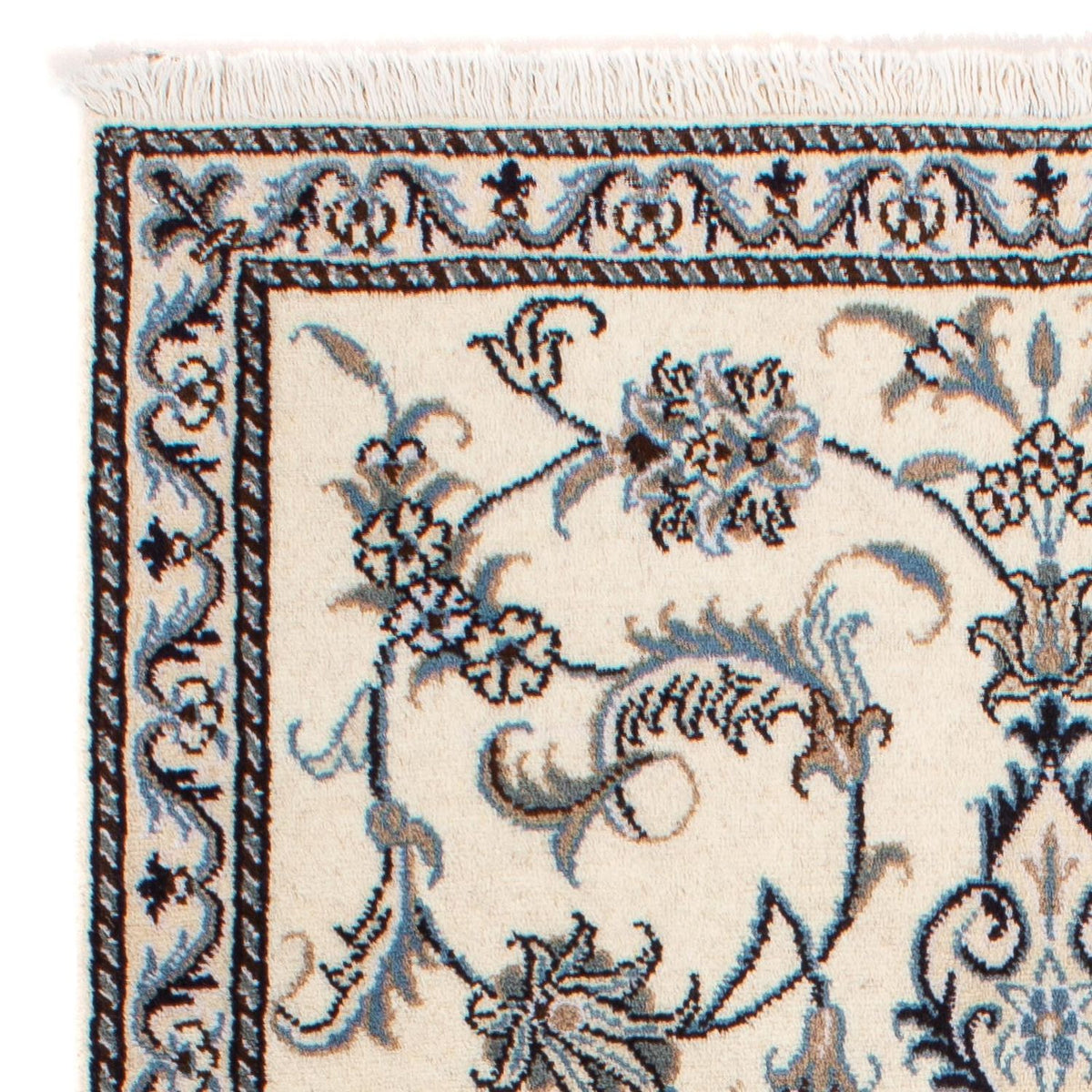 Tapis persan - Nain - 137 x 88 cm - beige