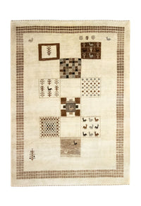 Tapis Gabbeh - Loribaft Persan - 219 x 157 cm - beige