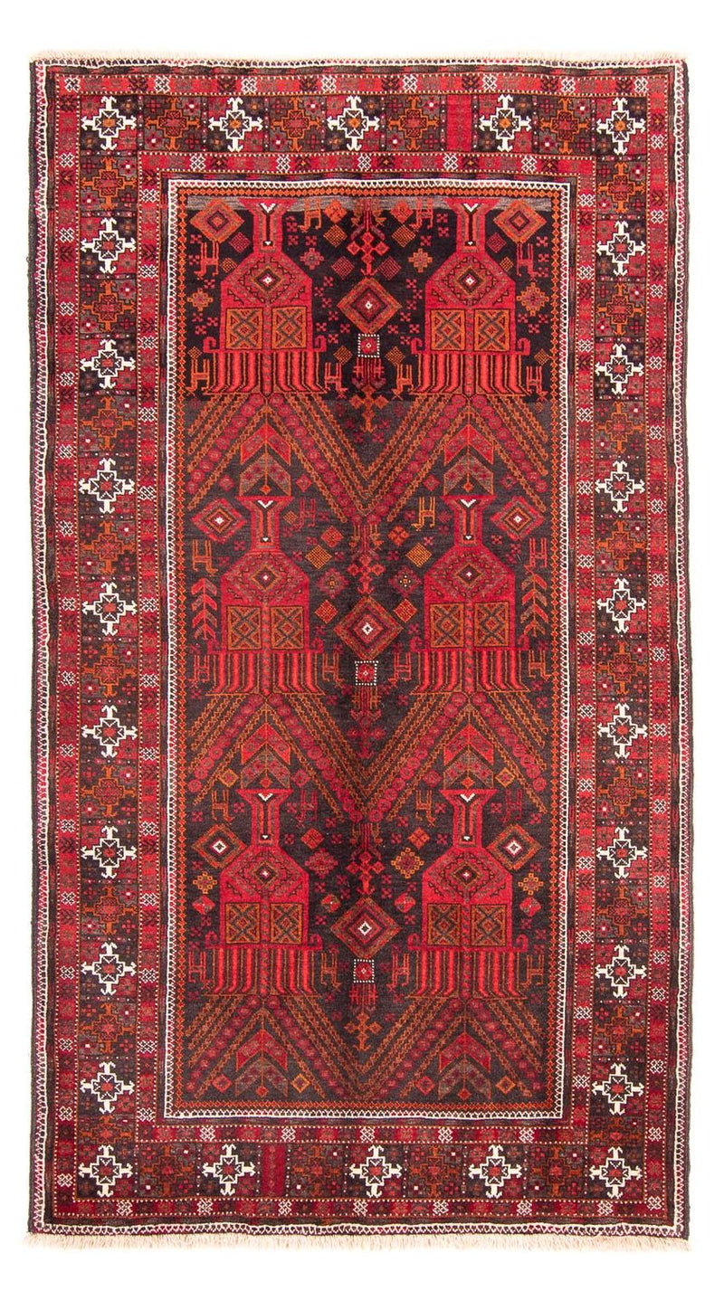 Tapis de couloir Tapis Belutsch - 240 x 124 cm - rouge foncé