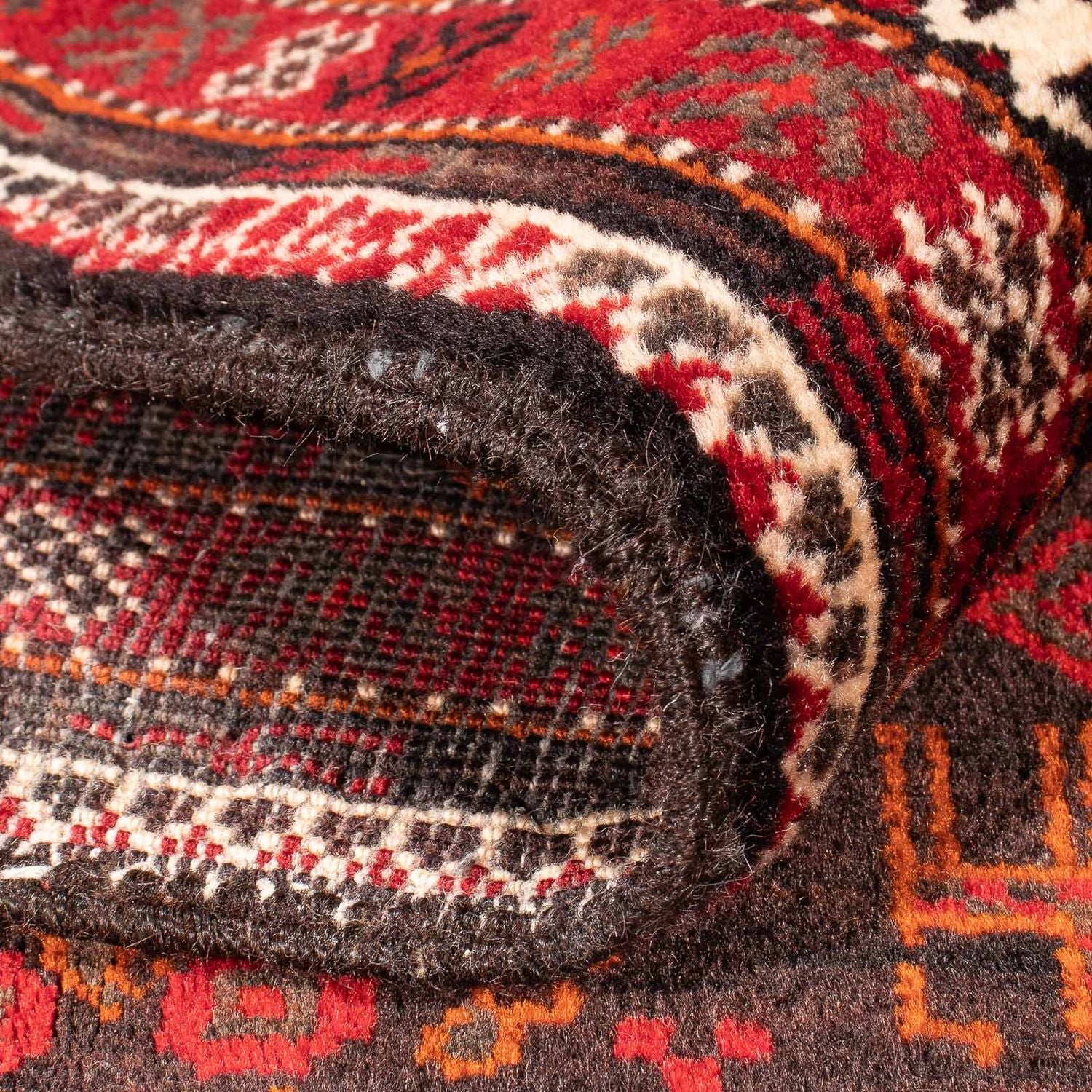 Tapis de couloir Tapis Belutsch - 240 x 124 cm - rouge foncé