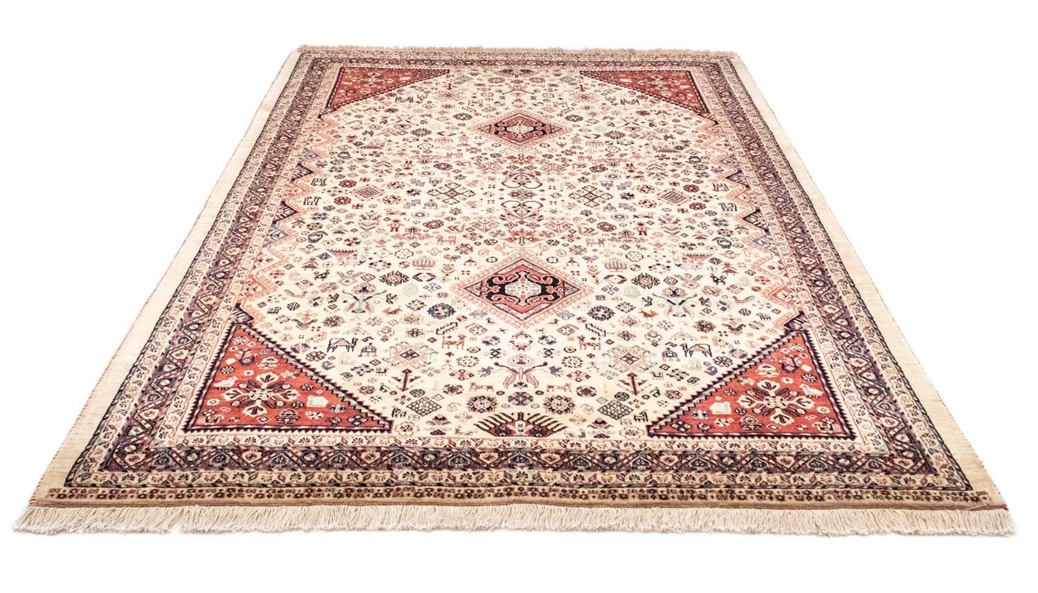 Tapis persan - Nomadic - 257 x 170 cm - beige