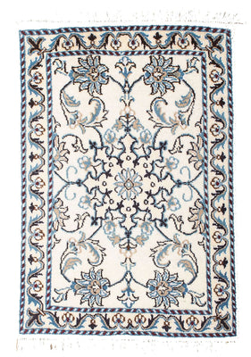 Tapis persan - Nain - 81 x 58 cm - beige