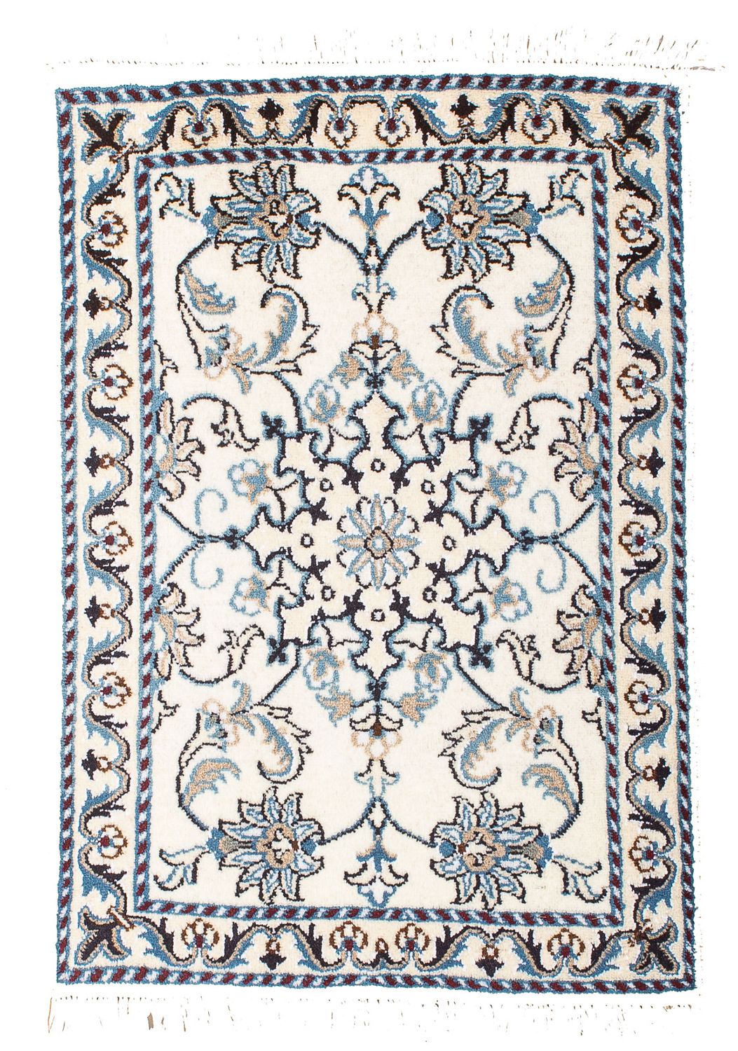 Tapis persan - Nain - 81 x 58 cm - beige