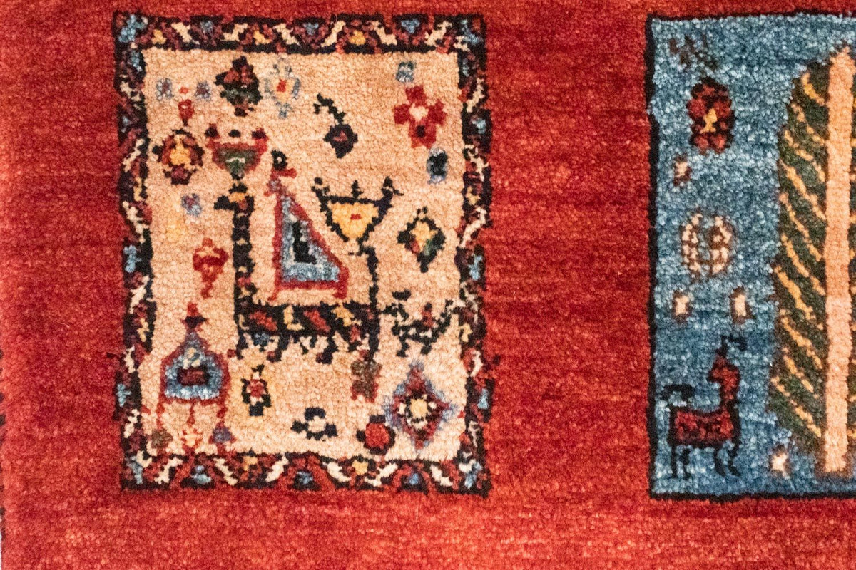 Tapis persan - Nomadic - 244 x 158 cm - orange