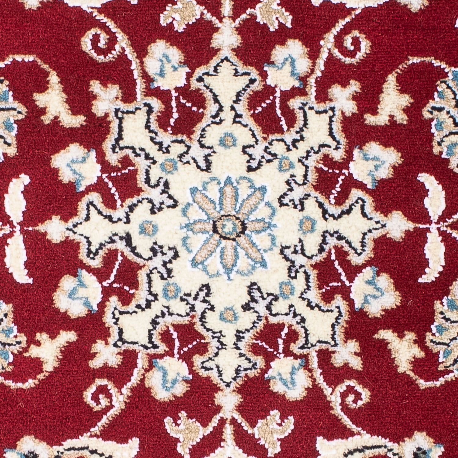 Tapis persan - Nain - 89 x 56 cm - rouge foncé