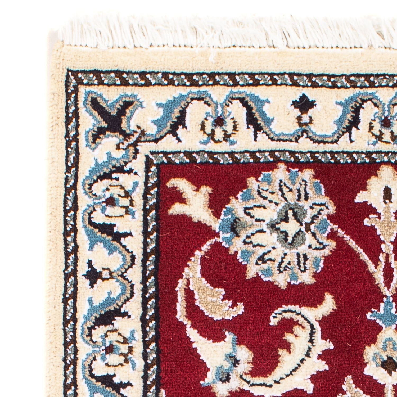 Tapis persan - Nain - 89 x 56 cm - rouge foncé
